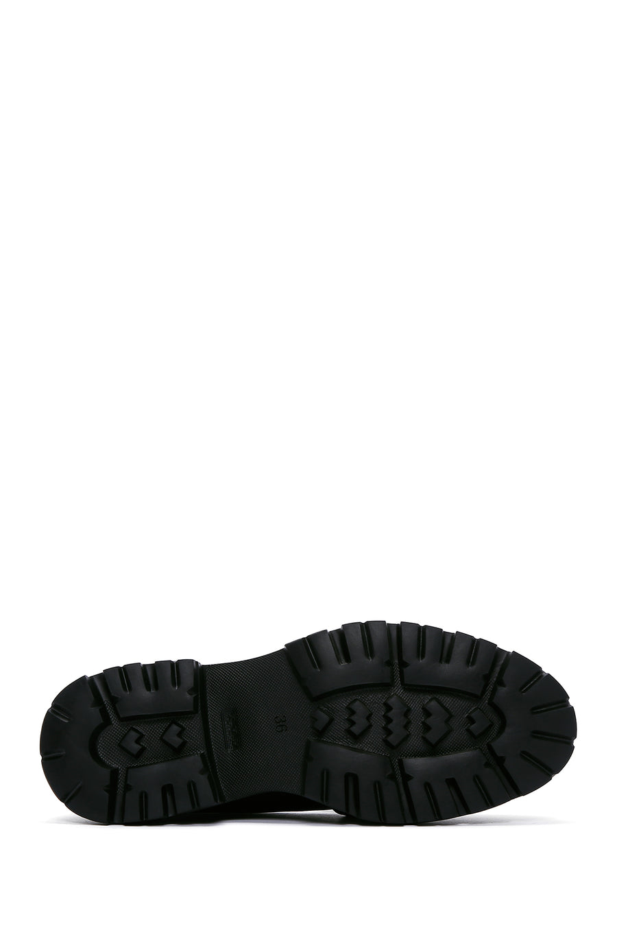 Kadın Siyah Tokalı Maskülen Loafer