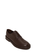 Male Brown Lace-up Leather Casual Shoes | Derimod