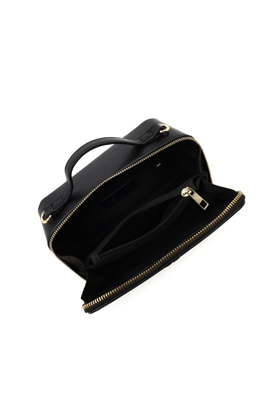 Women's Black Long Strap Printed Shoulder Bag