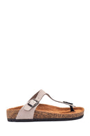 Women's Leather Nubuck Slippers | Derimod