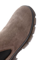Men's Beige Suede Leather Chelsea Boots | Derimod