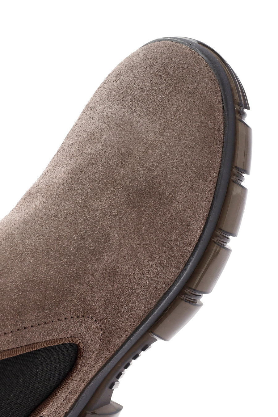 Men's Beige Suede Leather Chelsea Boots
