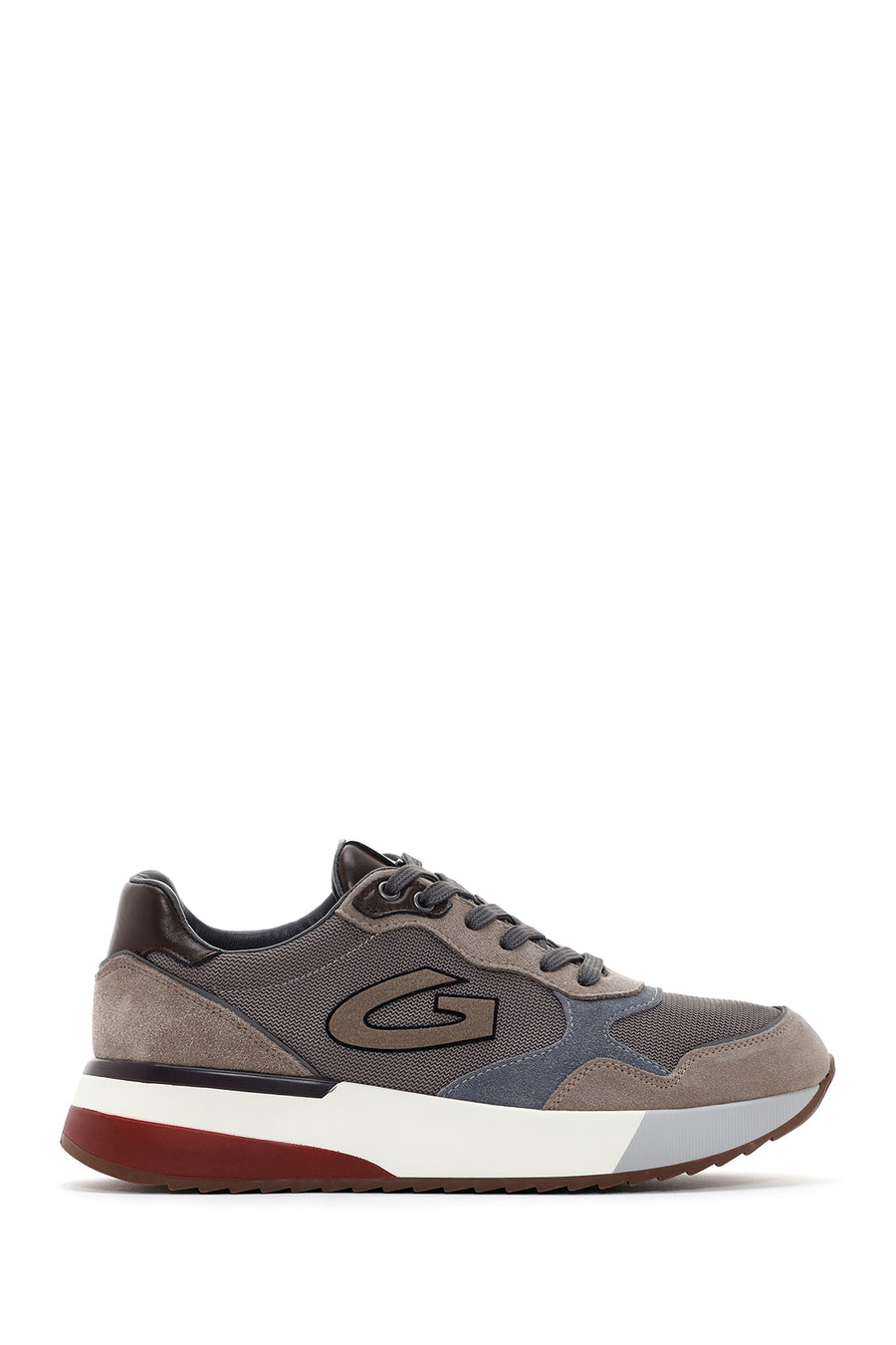 Alberto Guardiani Men's Mink Winner Thick Soled Leather Sneaker G03M100015 | Derimod