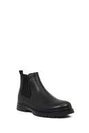 Men's Black Leather Chelsea Boots | Derimod