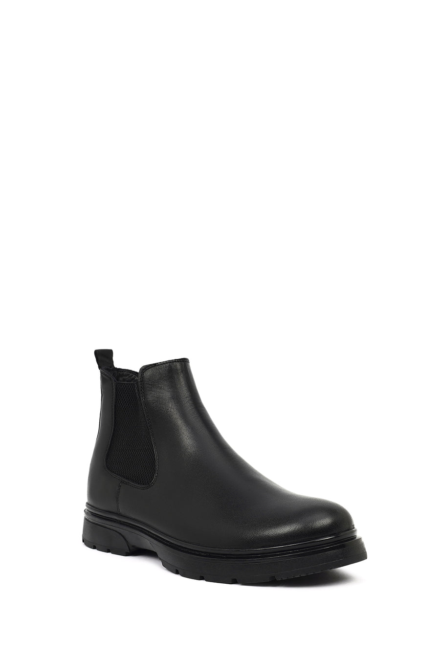 Men's Black Leather Chelsea Boots