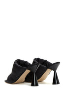 Women's Black Heeled Slippers | Derimod
