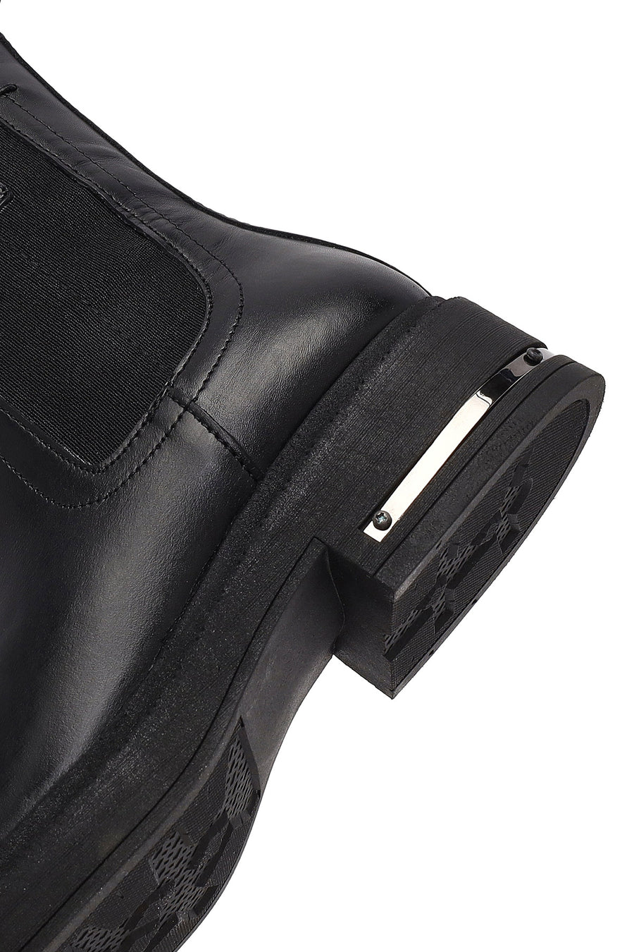 Women's Black Leather Chelsea Boot