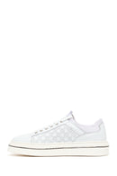 Erkek Beyaz Bağcıklı Deri Sneaker | Derimod