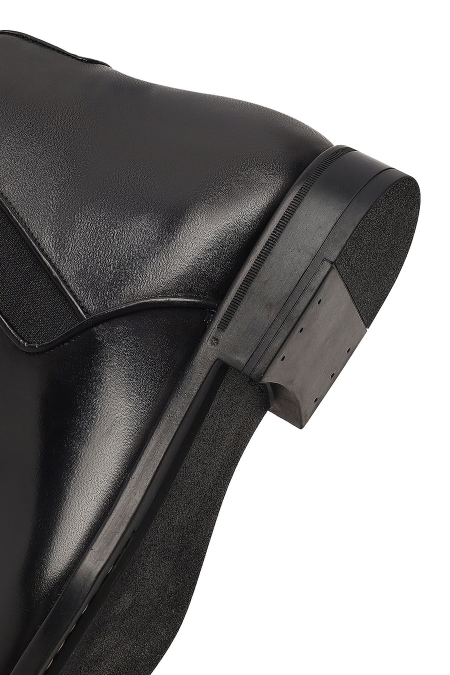 Male Black Leather Chelsea Boots