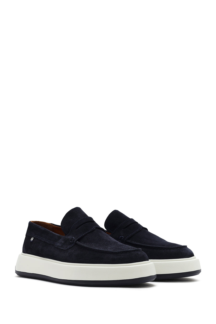 Men's Navy Blue Suede Leather Casual Loafer