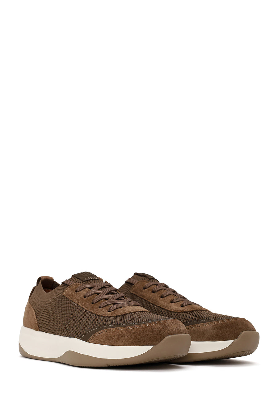 Derimod Zero Male Brown Lace-up Thick-soled Fabric Sneaker