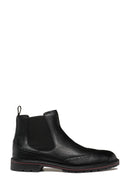 Geox Men's Black Walk Pleasure C Leather Chelsea Boots | Derimod