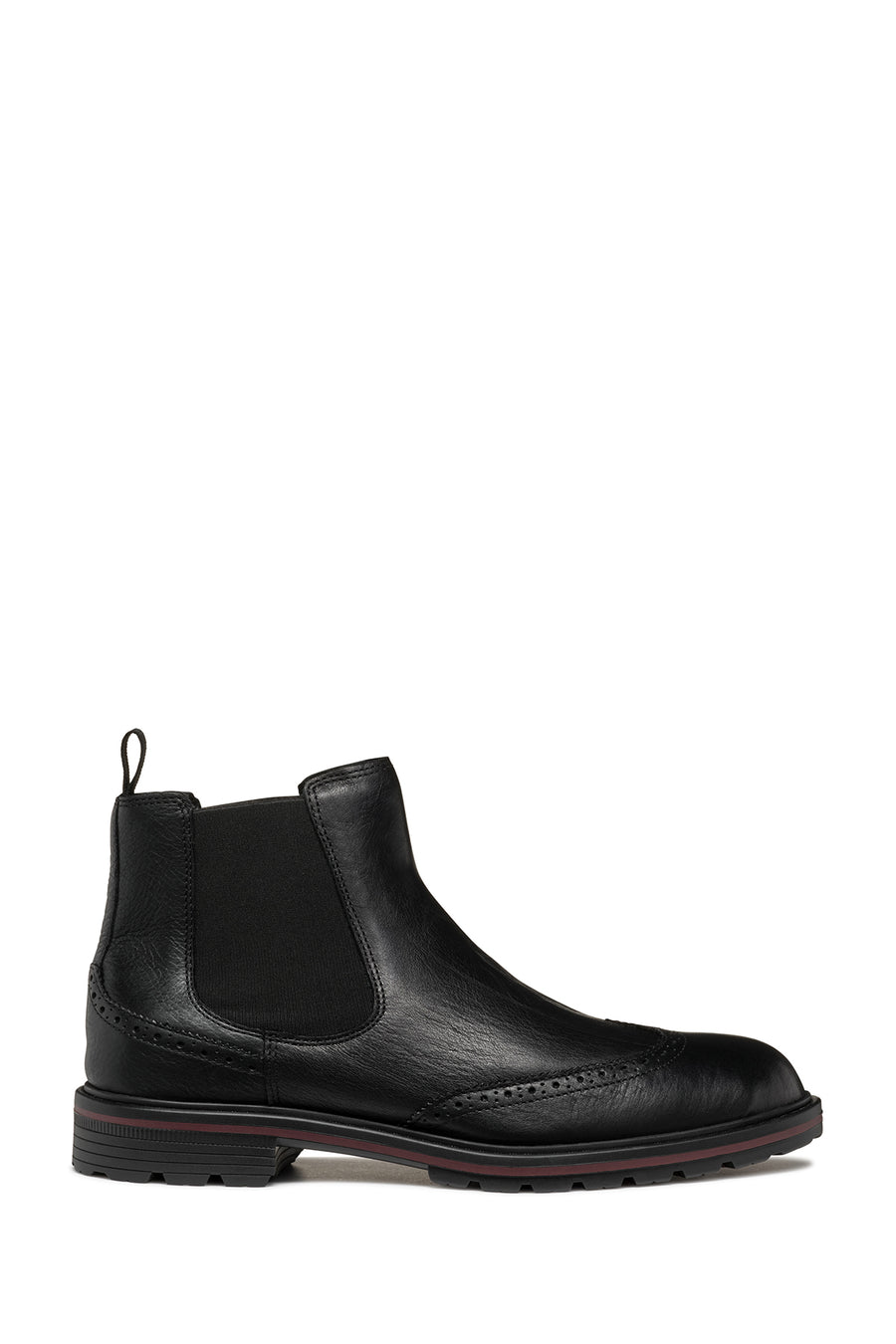 Geox Men's Black Walk Pleasure C Leather Chelsea Boots U46HAC00064C9999 | Derimod