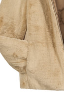 Tahoe Woman Mink Reversible Hooded Oversize Teddy Coats | Derimod