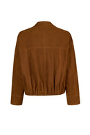 Deborah Woman Brown Oversize Suede Jacket | Derimod