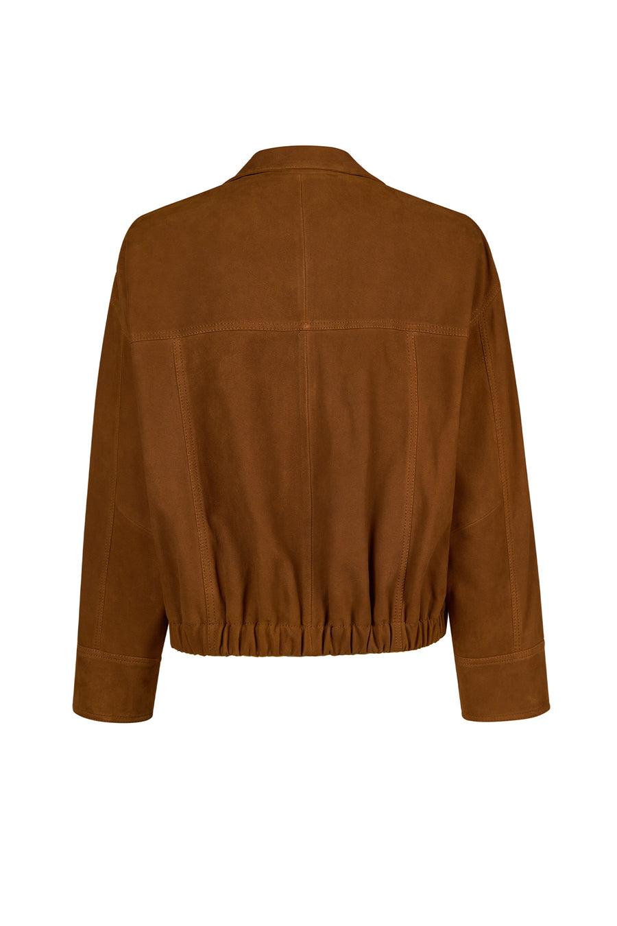 Deborah Woman Brown Oversize Suede Jacket