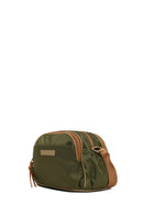 Woman Khaki Fabric Crossbody Bag | Derimod