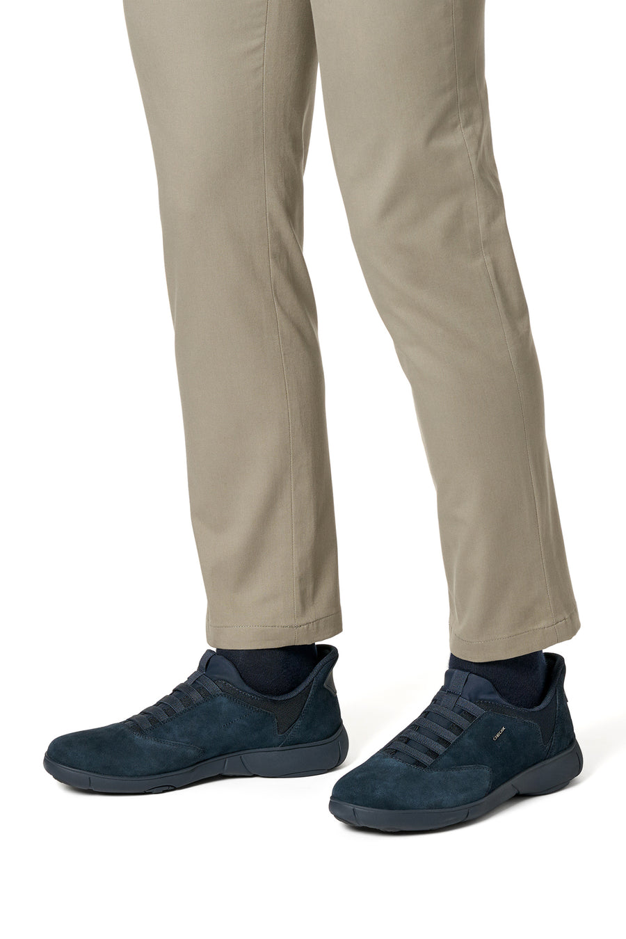 Geox Men Navy U Nebula 2.0 Plus Lace-Up Leather Casual Shoes