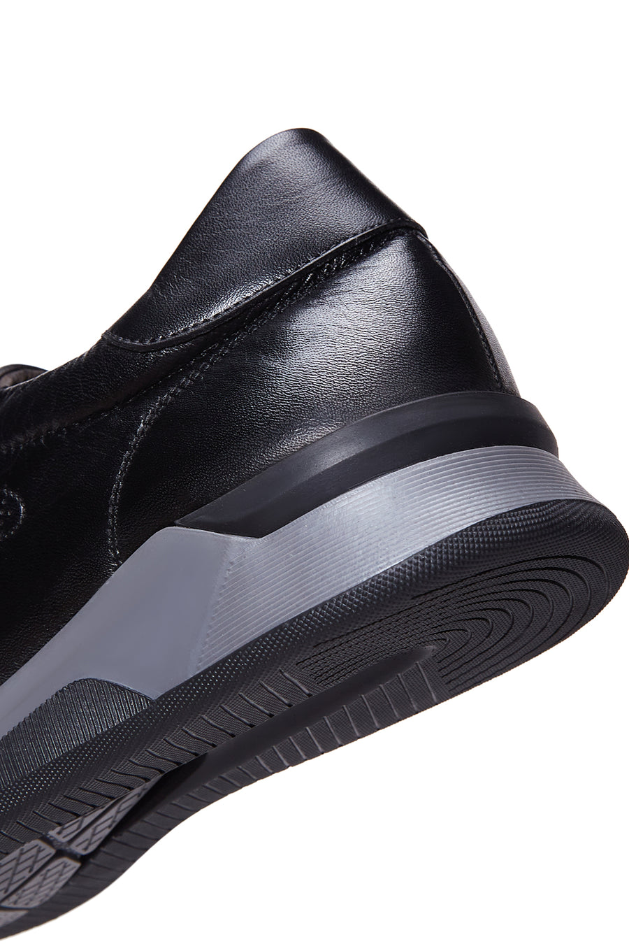 Men's Black Leather Sneaker