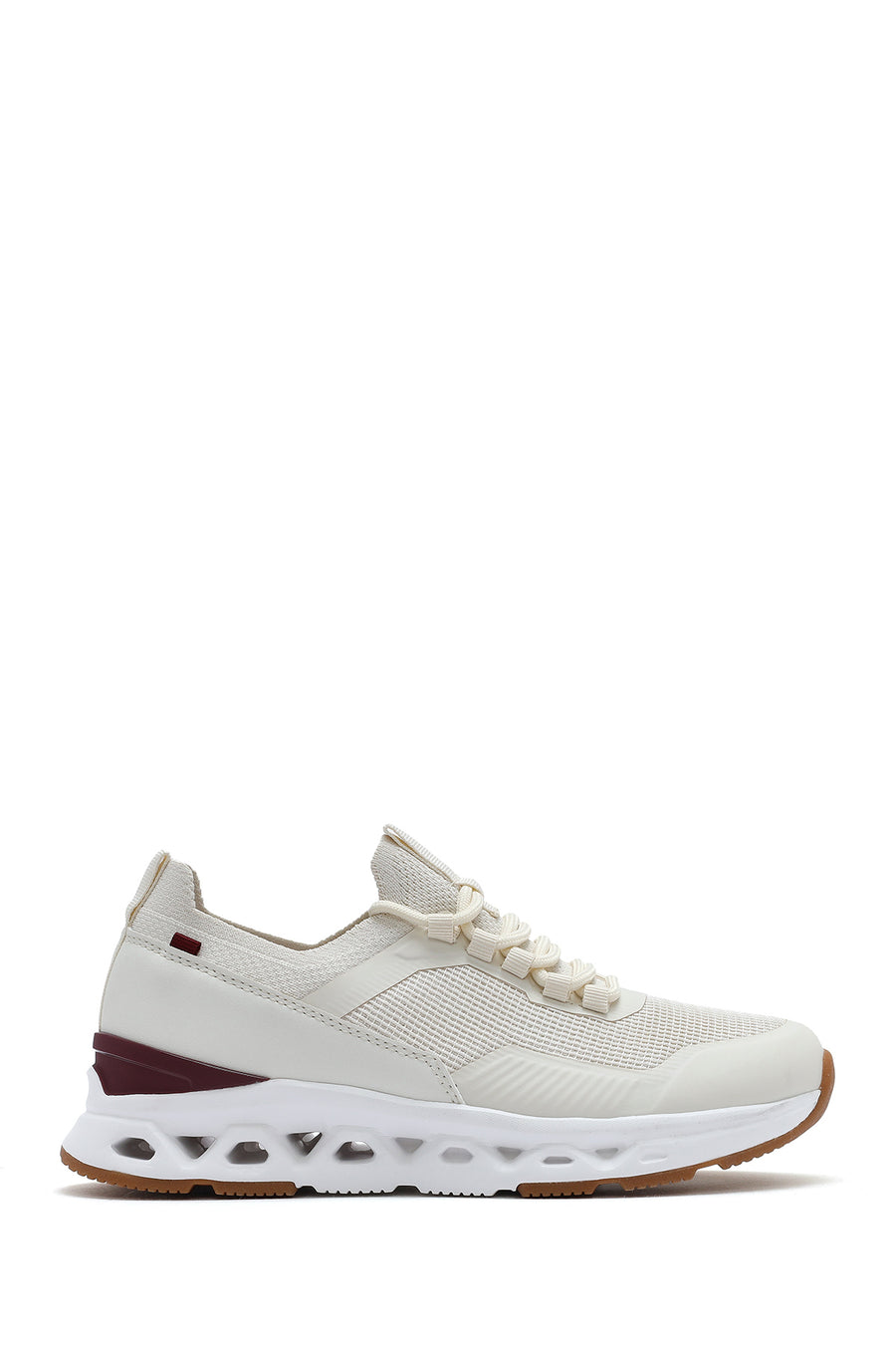 Derimod Zero Kadın Krem Bağcıklı Kumaş Sneaker