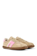 Camper Women's Beige Pelotas Soller Lace-up Leather Sneaker | Derimod