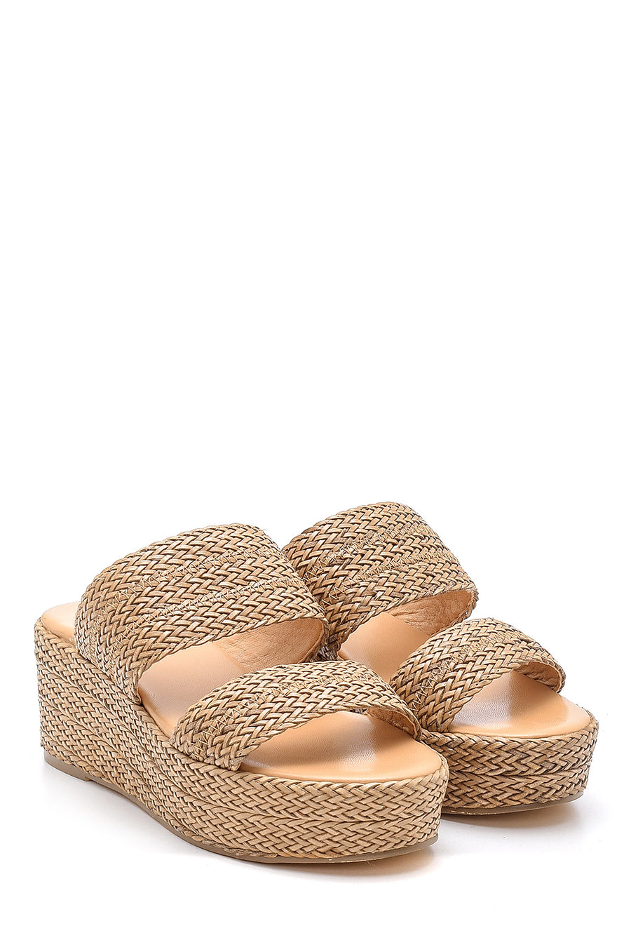 Women's Straw Knitted Slippers
