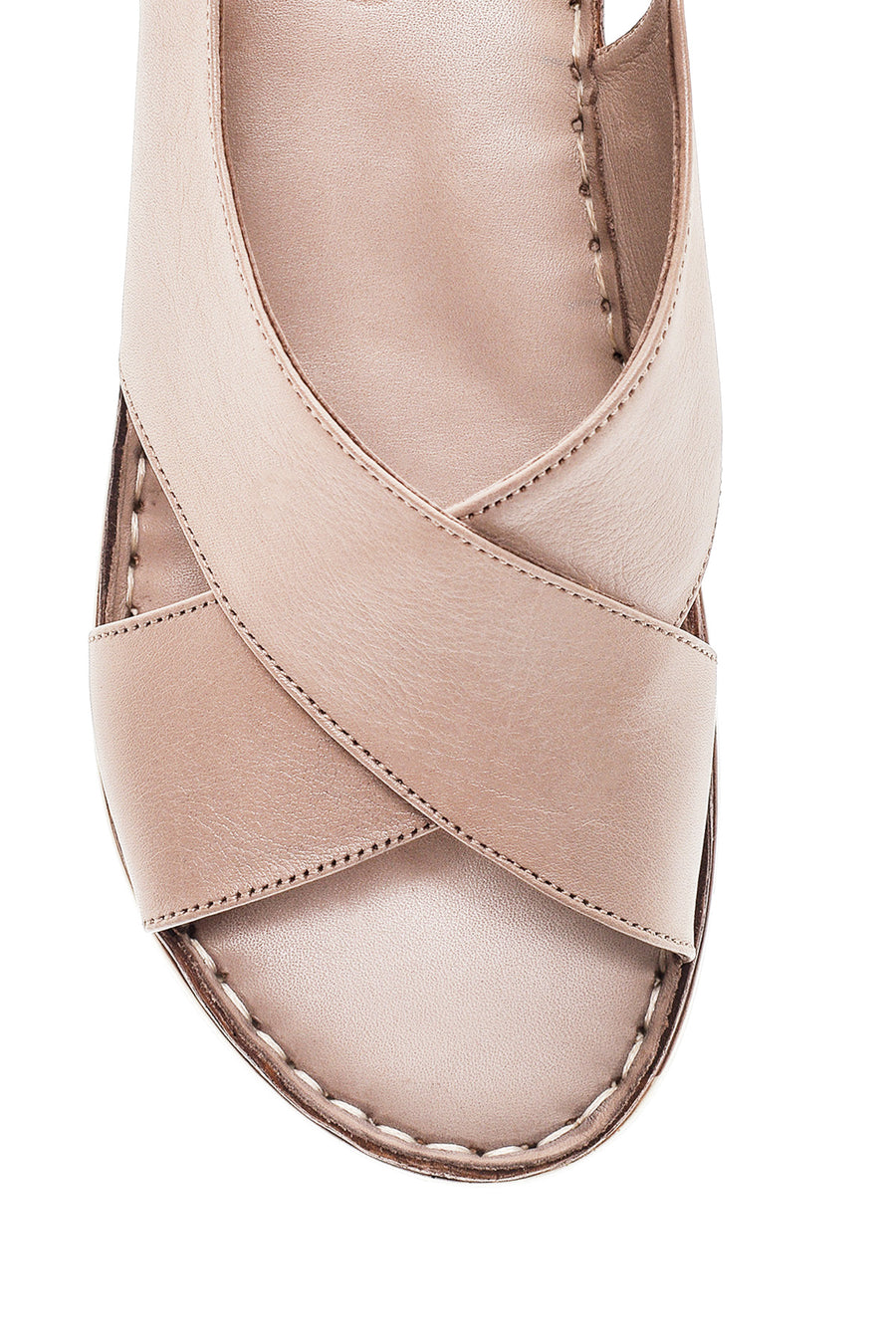 Women's Mink Leather Comfort Sandals