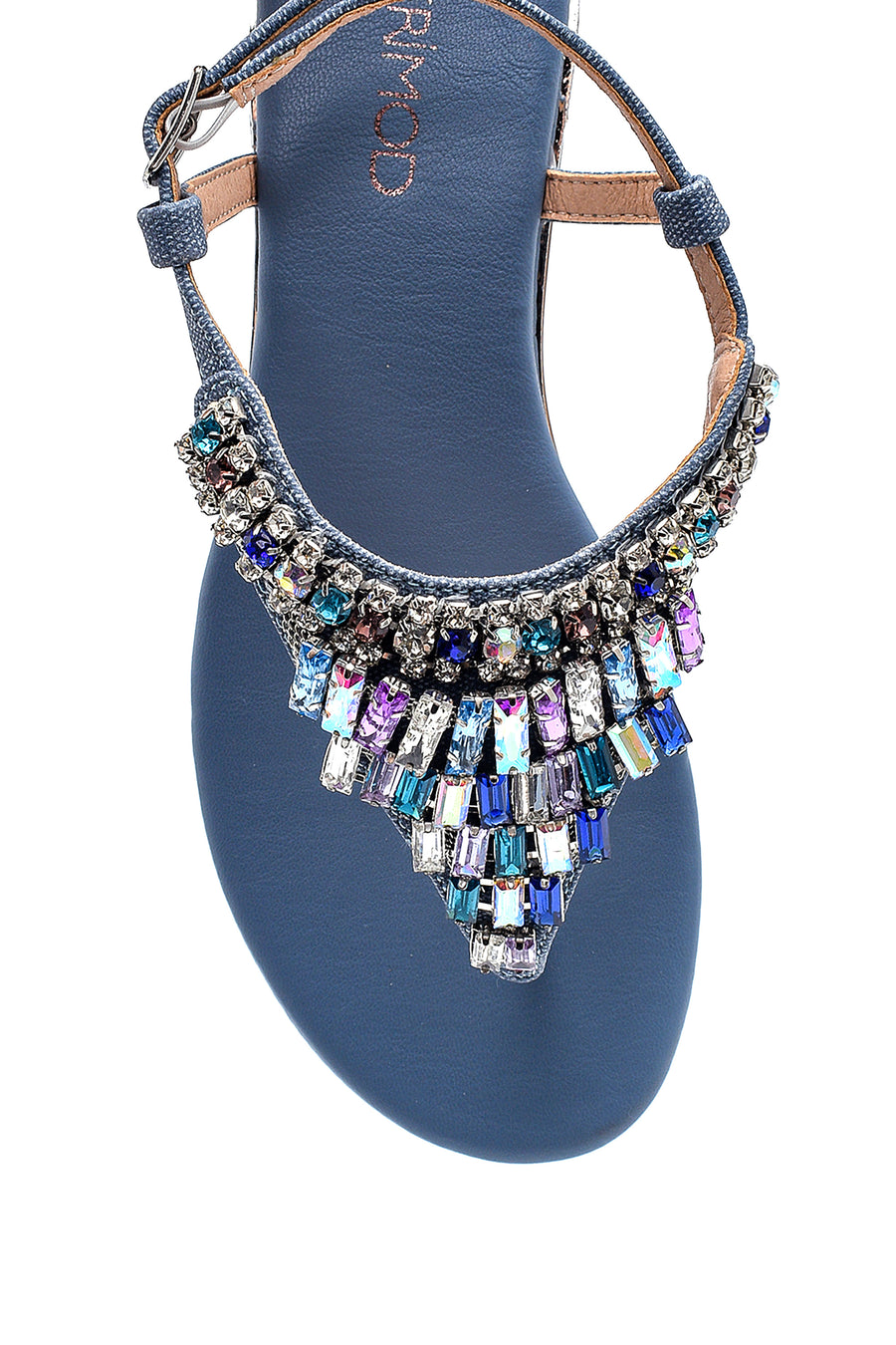 Women's Blue Stone Flip-Flop Sandals
