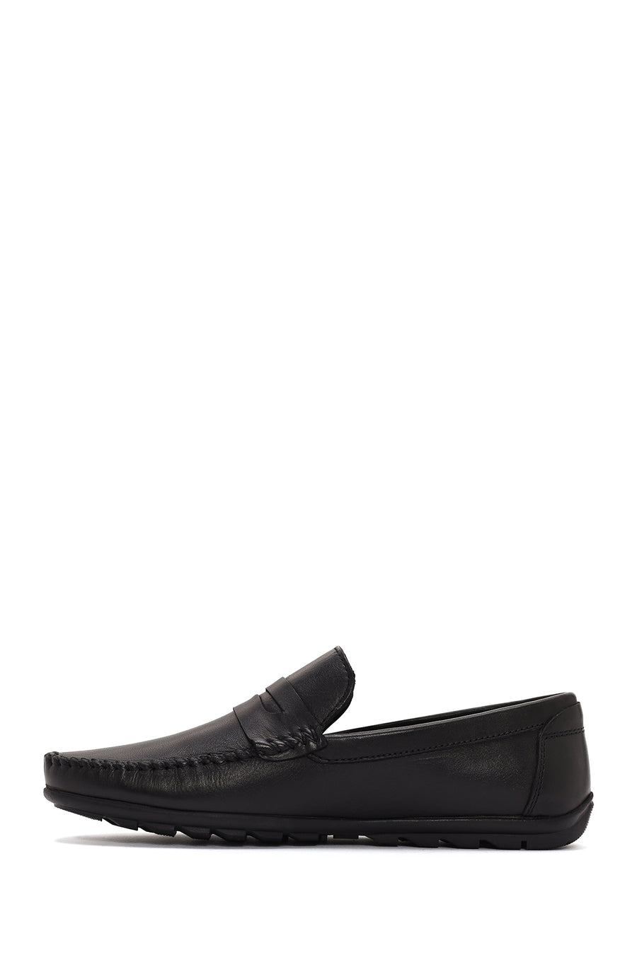 Erkek Siyah Deri Casual Loafer