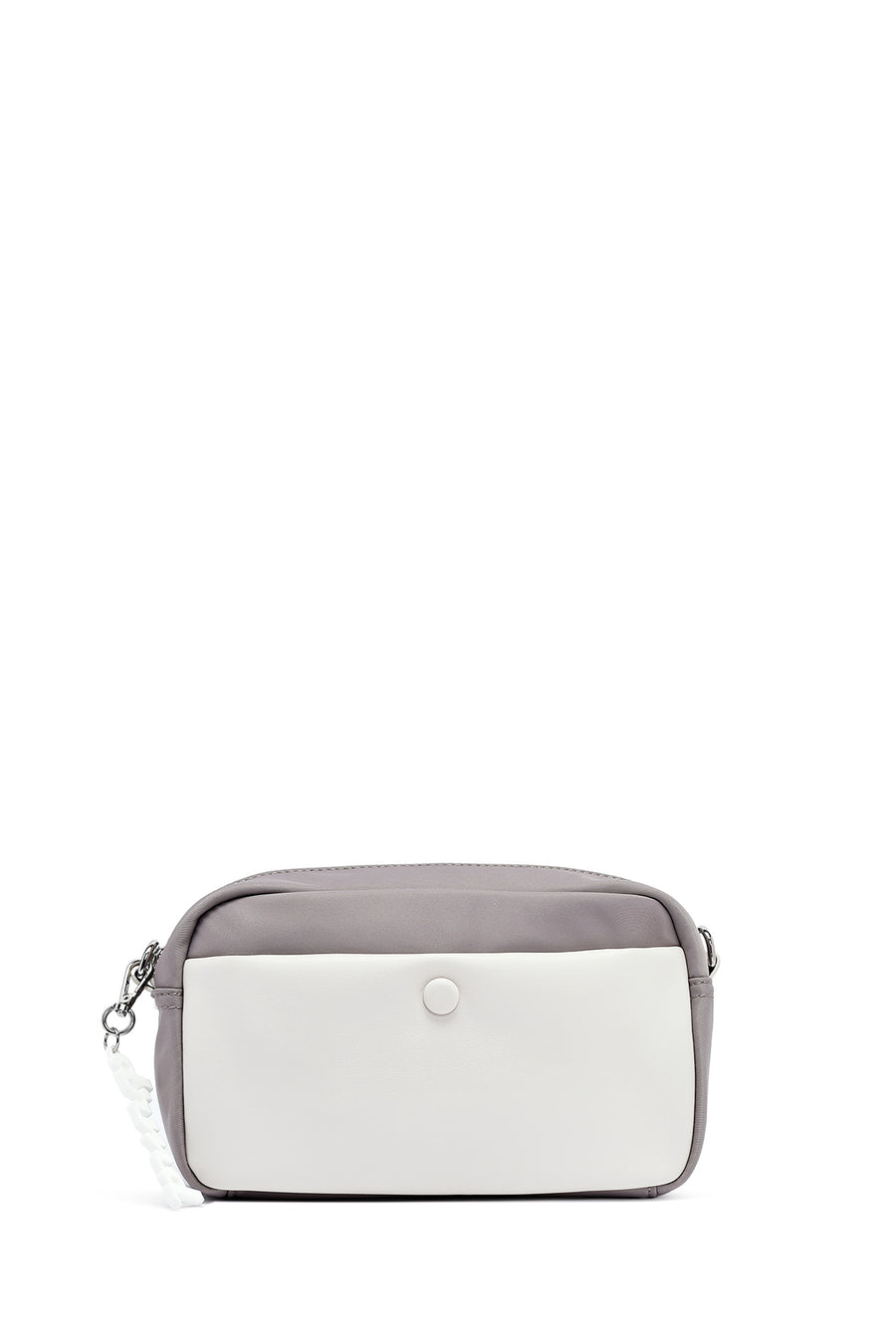 Women's White Accessory Detailed Crossbody Bag