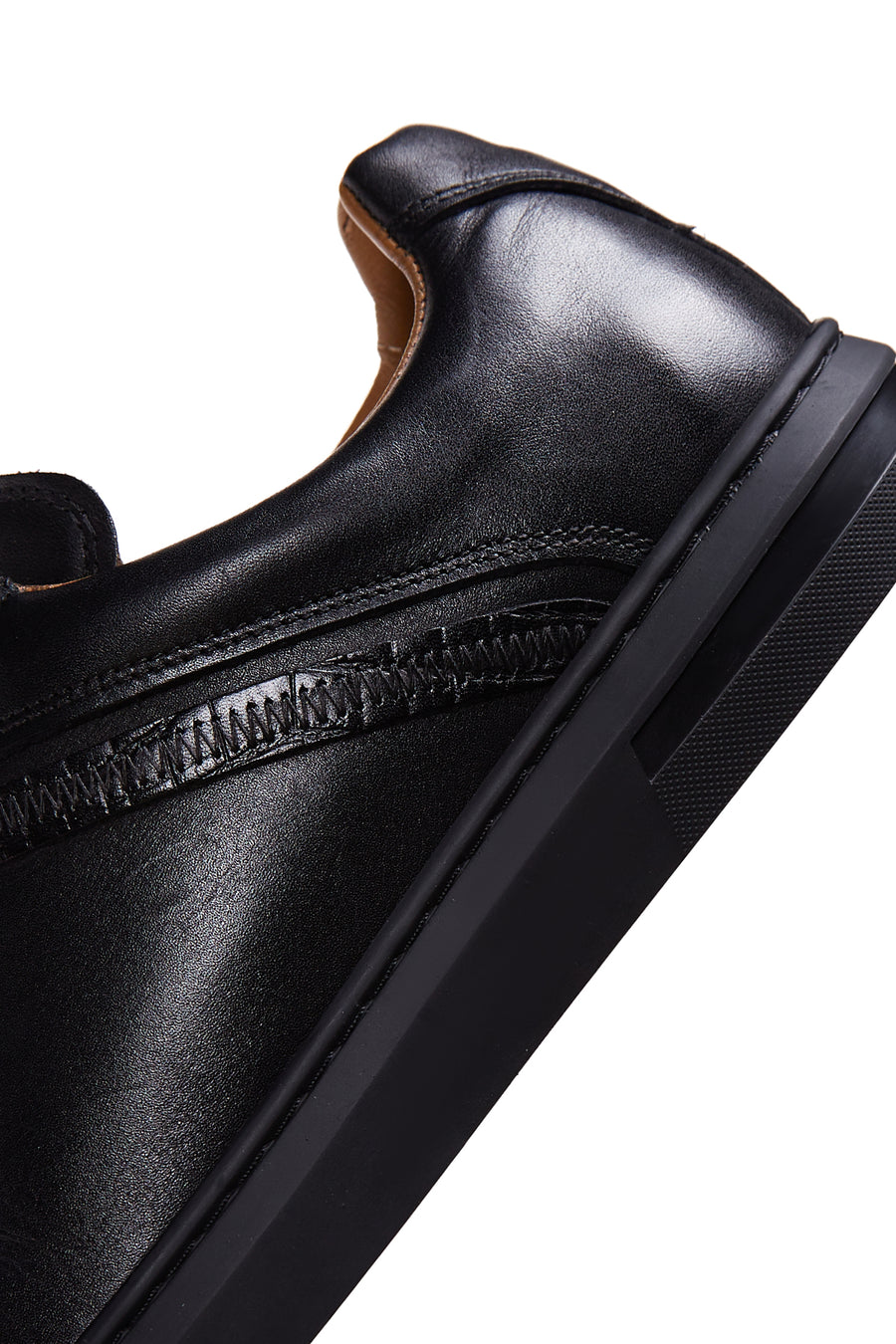 Men's Black Leather Sneaker