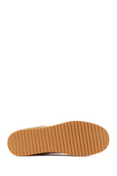 Women's Beige Lace-Up Suede Leather Sneaker | Derimod