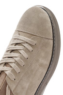 Male Beige Lace-up Suede Leather Sneaker | Derimod