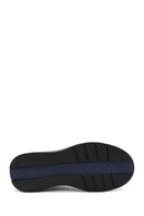 Male Black Zip Closure Thick-Soled Leather Boots | Derimod