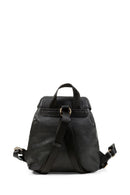 Geox Women's Black Faloria Leather Backpack | Derimod