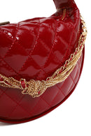 Woman Red Long Strap Quilted Mini Evening Bag | Derimod