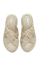 Women's Leather Comfort Slippers | Derimod