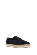 Erkek Lacivert Süet Deri Casual Loafer | Derimod