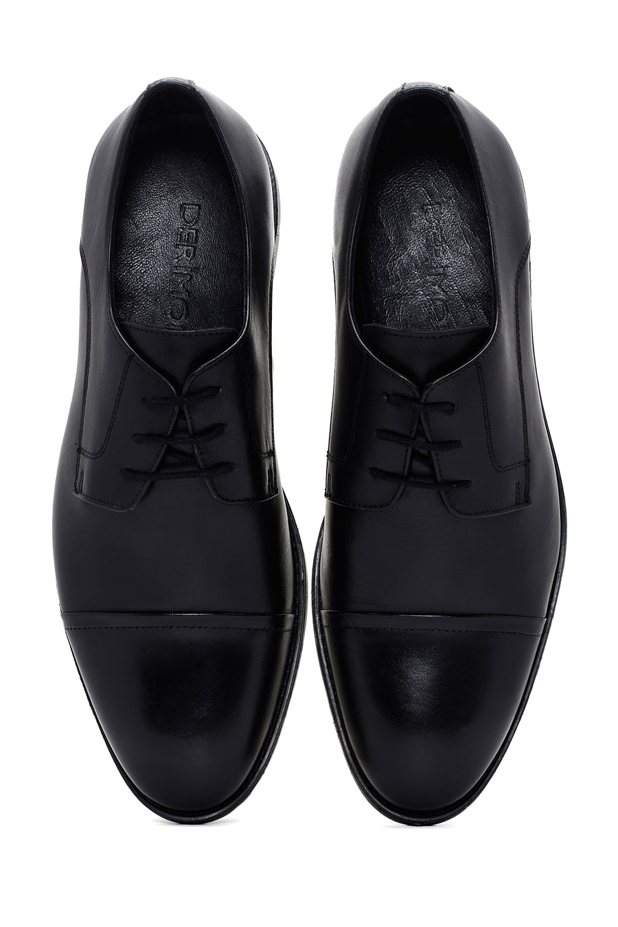 
Men's Black Lace-Up Leather Classic Shoes
