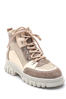 Women's Leather Suede Detailed Boots | Derimod