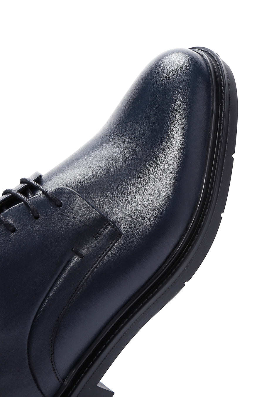 Men's Navy Blue Leather Casual Shoes