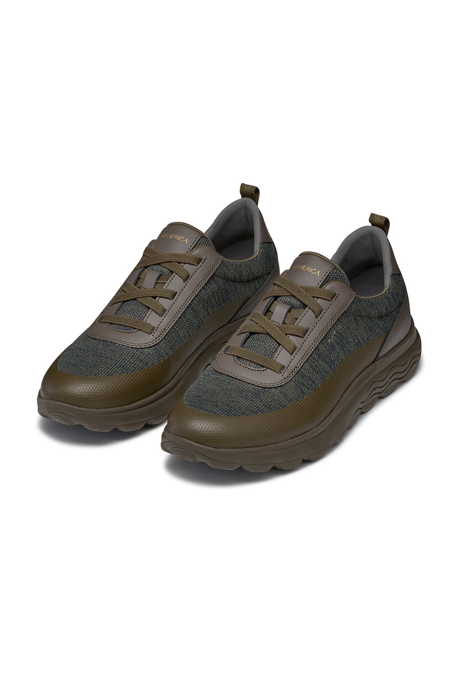 Geox Men's Green Spherica Lace-Up Sneakers