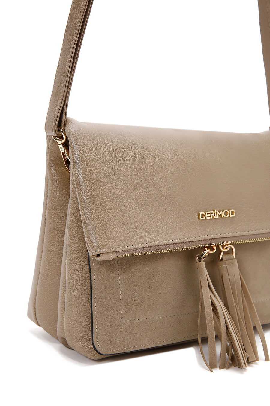 Women's Beige Long Strap Crossbody Bag