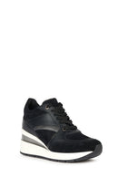 Geox Women's Black Zosma Wedge Heel Sneaker | Derimod