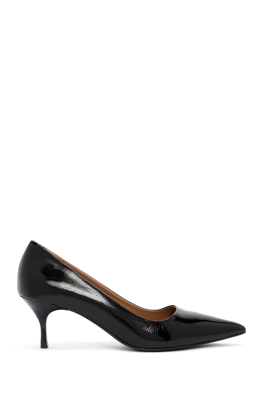 Women's Black Thin Heeled Leather Stiletto 24WFD133116 | Derimod