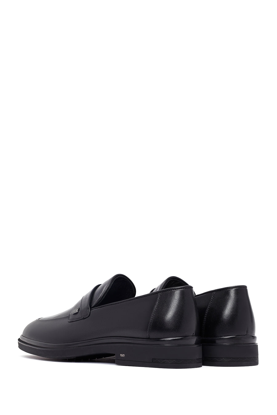 Male Black Leather Classic Loafer