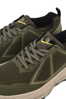 Derimod Dry Men Khaki Lace-Up Thick-Soled Fabric Sneaker | Derimod