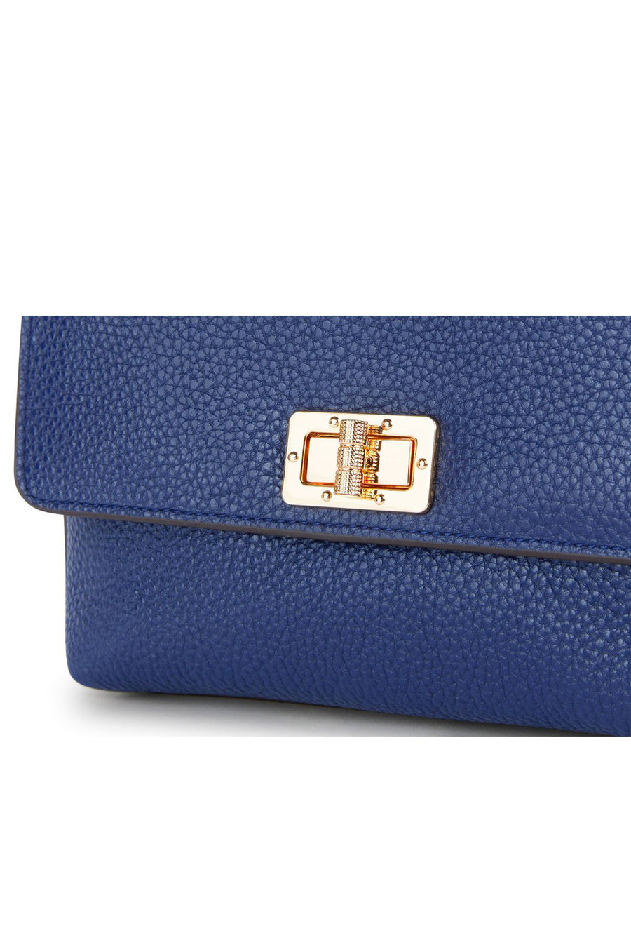 Geox Women's Navy Blue Liliane Long Strap Leather Crossbody Bag