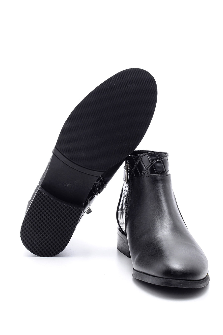 Women's Crocodile Detailed Leather Boots
