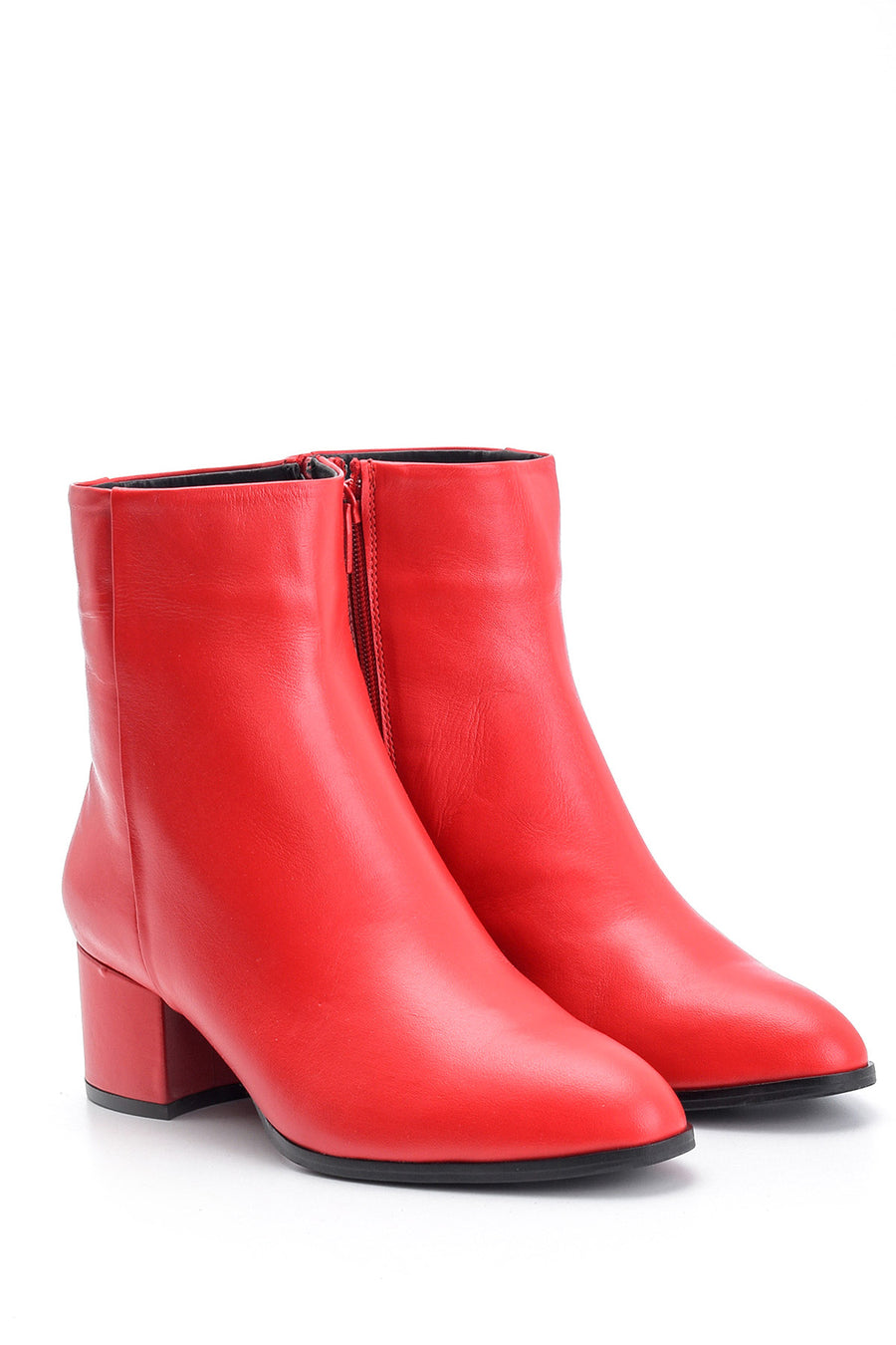 Women's Heeled Leather Boots